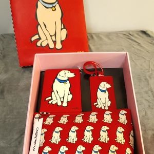 GOLDEN LABRADOR RETRIEVER 3 PIECE TRAVEL SET BY MARC TETRO